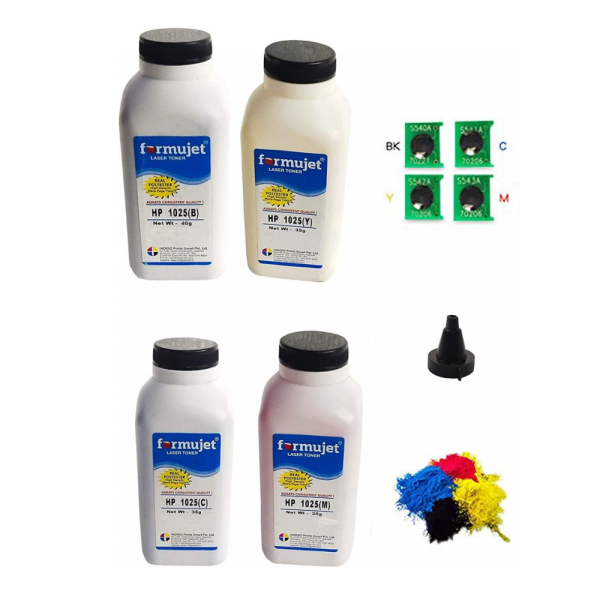 1025 Toner Powder & Chip Set for HP Color LaserJet
